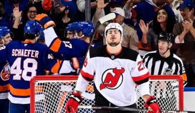Isles score NINE TIMES in shutout of Devils!