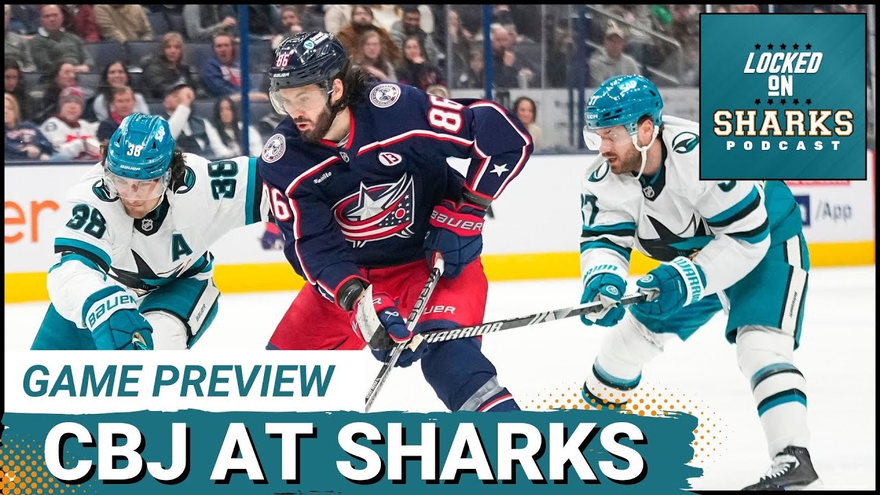 San Jose Sharks LOOK to Outscore Blue Jackets—Macklin Celebrini & Werenski Set for Huge Nights