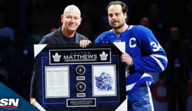Maple Leafs Honour Matthews After Setting Franchise Goals Record