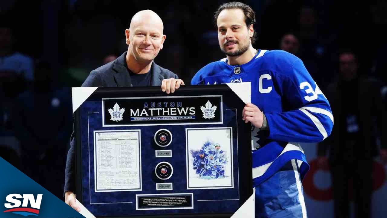 Maple Leafs Honour Matthews After Setting Franchise Goals Record