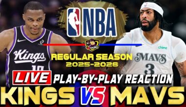 KINGS VS MAVERICKS | NBA Regular Season 2025-26 | Nba Live Score & Commentary