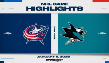NHL Highlights | Blue Jackets vs. Sharks - January 6, 2026