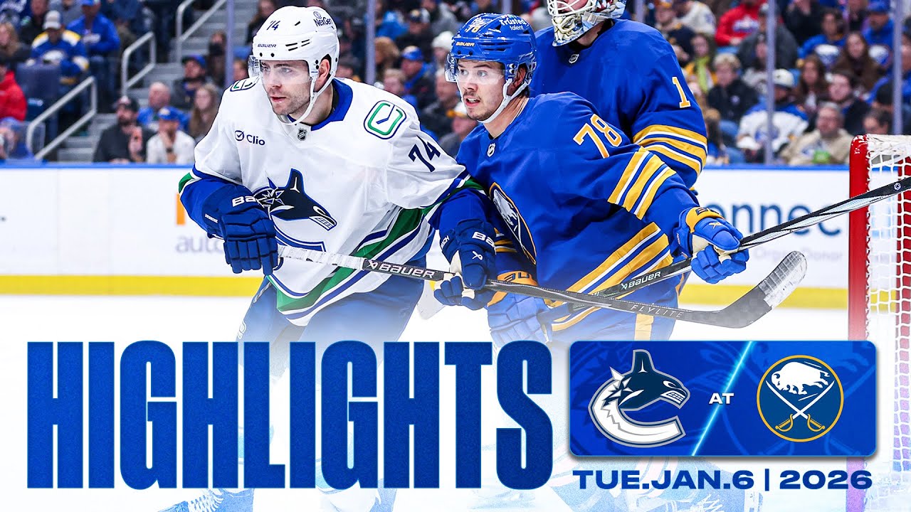 Game in 10 | Vancouver Canucks at Buffalo Sabres Highlights (Jan 6, 2026)
