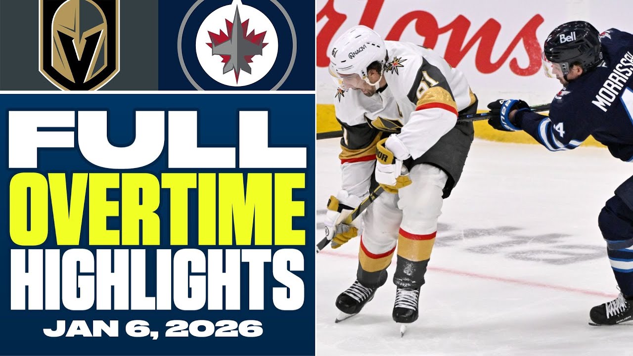 Vegas Golden Knights at Winnipeg Jets | FULL Overtime Highlights - January 6, 2026