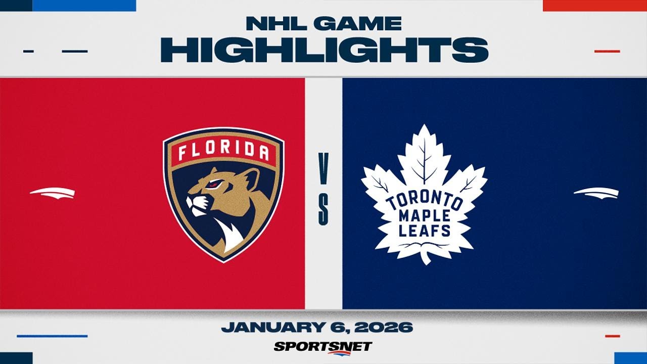 NHL Highlights | Panthers vs. Maple Leafs - January 6, 2026