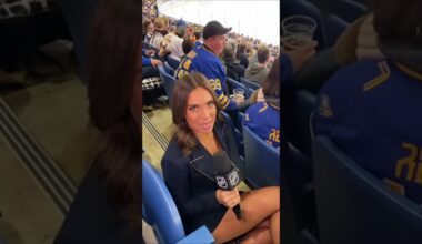 NHL Reporter Fan Interview - KeyBank Center #nhl #nhlhighlights #buffalosabres #funnyshorts #funny