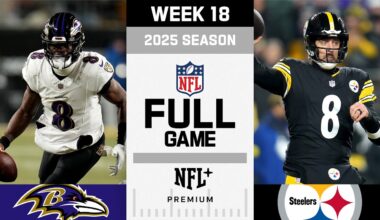 Winner Takes All! Baltimore Ravens vs. Pittsburgh Steelers FULL GAME | NFL 2025 Season Week 18