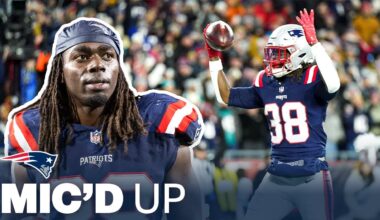 MIC'D UP: Rhamondre Stevenson Gets Three TDs in Regular Season Finale vs. Dolphins | Patriots