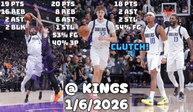Cooper Flagg & Brandon Willams Came up CLUTCH | Dallas Mavericks Team Highlights vs Kings (1/6/2026)