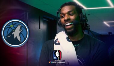 Naz Reid joins NBA Showtime to recap Minnesota Timberwolves' win over Miami Heat | NBA on NBC