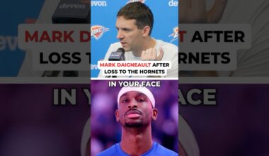 Oklahoma City Thunder Head Coach Mark Daigneault, after loss to the Charlotte Hornets #nba #thunder
