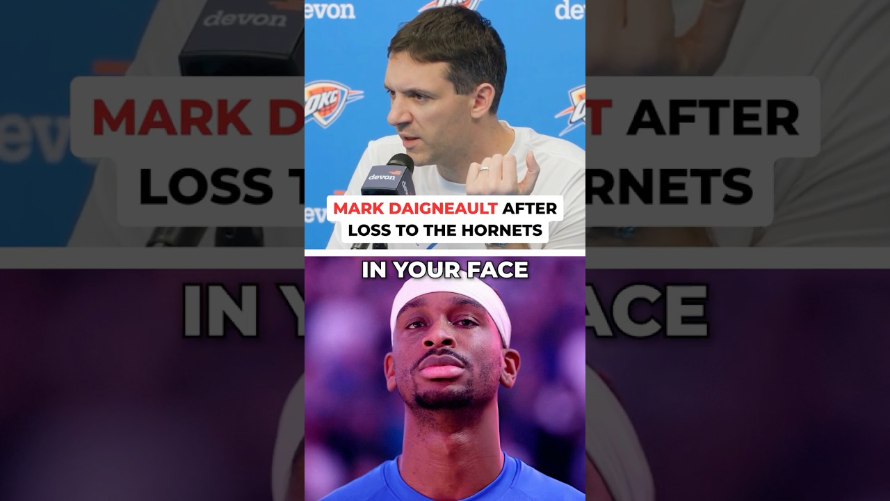 Oklahoma City Thunder Head Coach Mark Daigneault, after loss to the Charlotte Hornets #nba #thunder