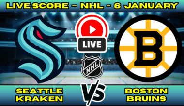 🔴 Seattle Kraken vs Boston Bruins | NHL PLAY BY PLAY | Live Score Update Jan 6