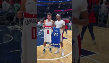 Noah Penda 🤝 Bilal Coulibaly  🇫🇷 #nba #france #shorts #jerseyswap