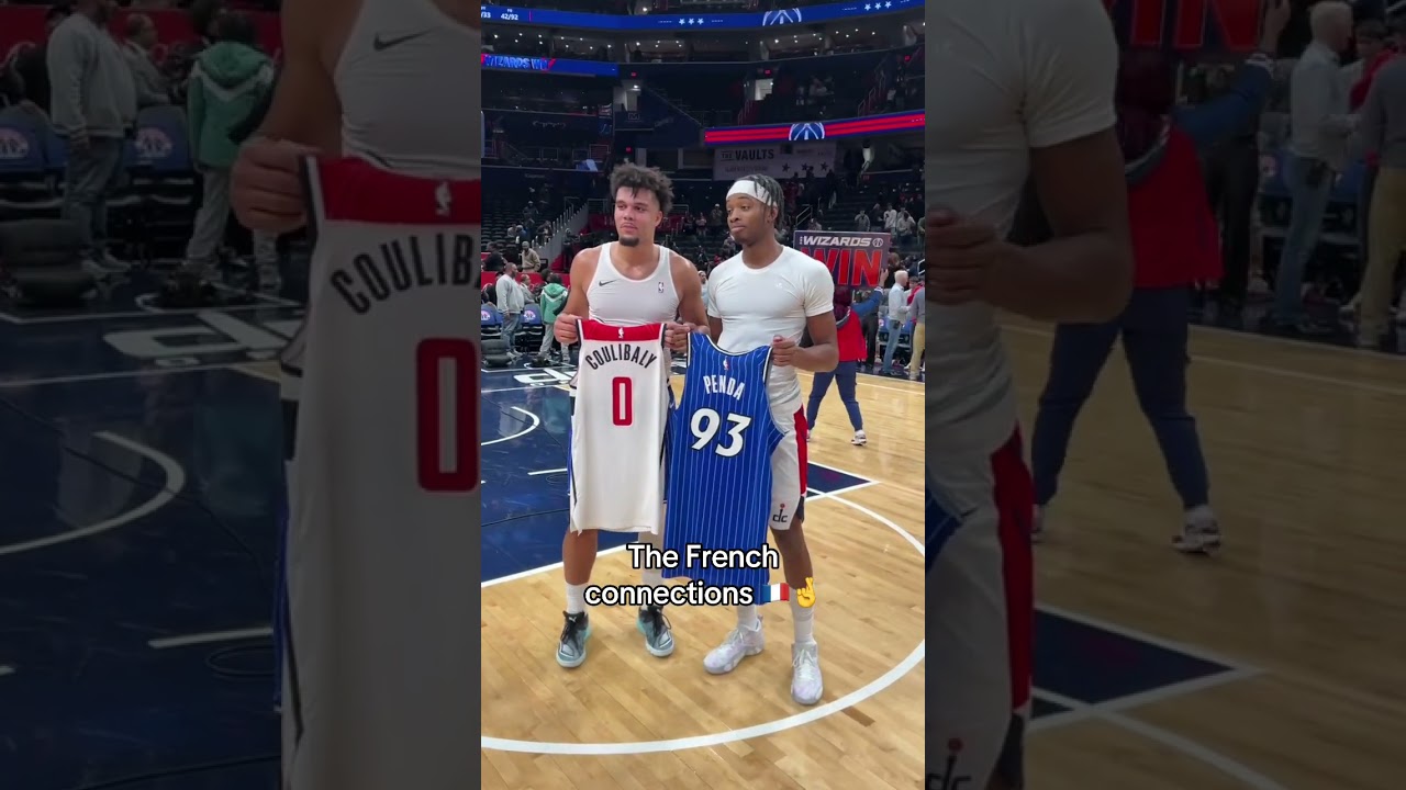 Noah Penda 🤝 Bilal Coulibaly  🇫🇷 #nba #france #shorts #jerseyswap