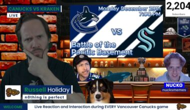 Battle of the Pacific Basement | Canucks vs Kraken | Live Play by Play, Reaction and Interaction