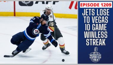Winnipeg Jets lose to Vegas, winless streak at ten games