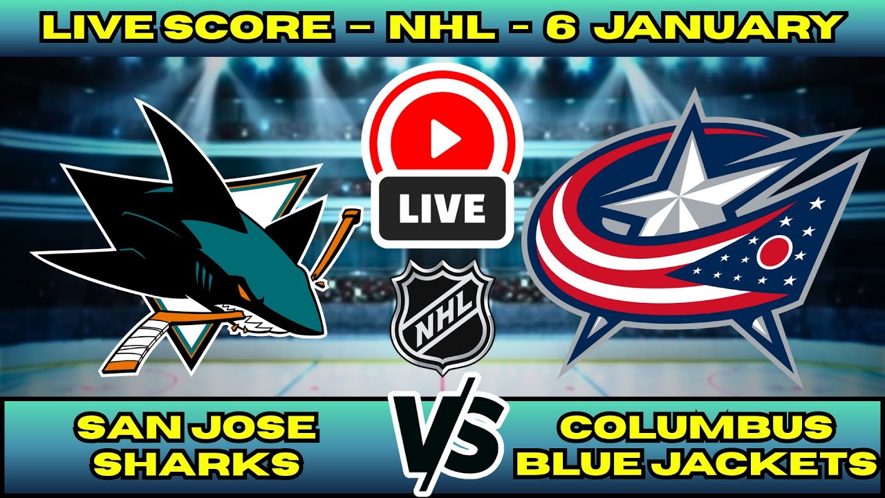 🔴 San Jose Sharks vs Columbus Blue Jackets | NHL PLAY BY PLAY | Live Score Update Jan 6