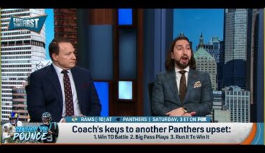 FIRST THINGS FIRST Nick Wright NO ONE BELIEVES Carolina Panthers Can WIN NFL