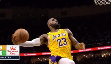 LeBron James windmill dunk vs Pelicans even had Pels fans going crazy 😂