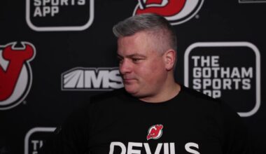 Devils meet with media day after a 9-0 loss to the Islanders