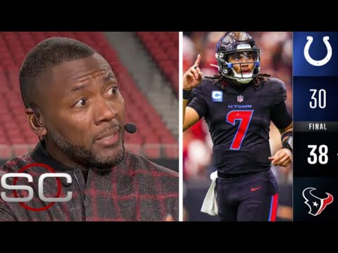 '' C.J. Stroud is HIM!'' - ESPN reacts to Houston Texans beat Riley Leonard & Colts 38-30