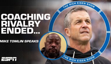 Mike Tomlin reacts to John Harbaugh's firing 🗣️ 'Example of today's culture' | The Rich Eisen Show
