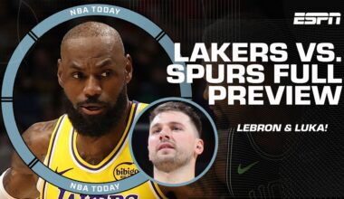 LeBron James ❌ Luka Doncic FULL BREAKDOWN 🎥 Lakers vs. Spurs FULL PREVIEW 🍿 | NBA Today