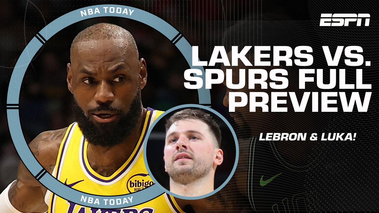 LeBron James ❌ Luka Doncic FULL BREAKDOWN 🎥 Lakers vs. Spurs FULL PREVIEW 🍿 | NBA Today