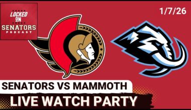 LIVE: Ottawa Senators @ Utah Mammoth Watch Party - January 7, 2026