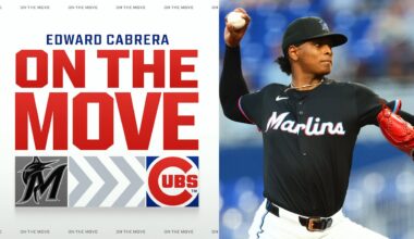 REACTION: Cubs acquire SP Edward Cabrera from Marlins for No. 1 prospect Owen Caissie, 2 others