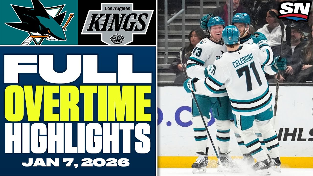 San Jose Sharks at Los Angeles Kings | FULL Overtime Highlights - January 7, 2026