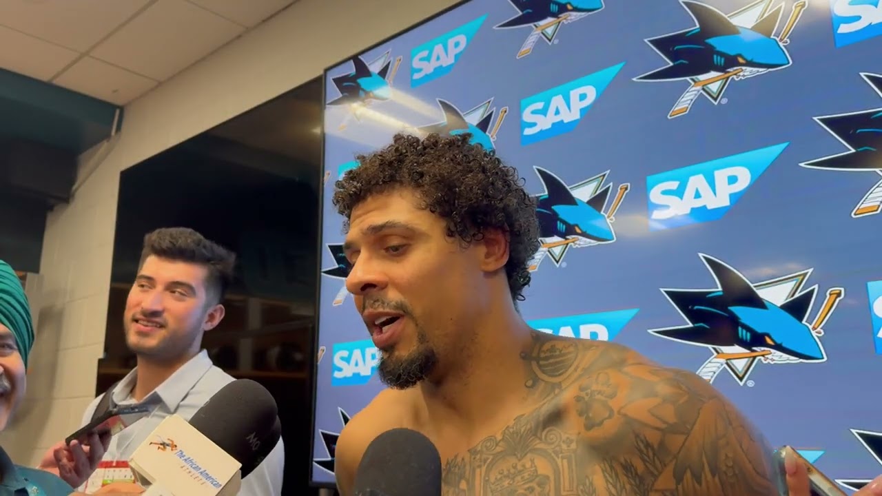 Reaves on Getting Knocked Down by Olivier, Coming Back | Sharks vs. Blue Jackets Post-Game (1.6.25)