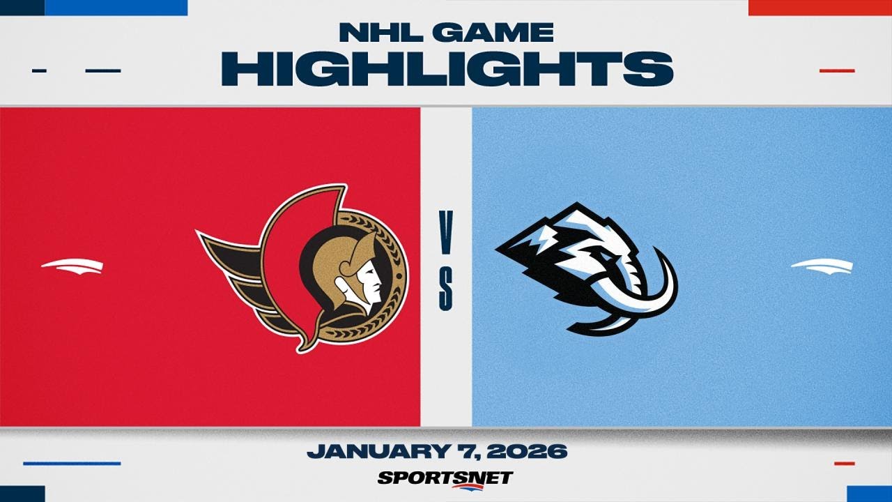 NHL Highlights | Senators vs. Mammoth - January 7, 2026