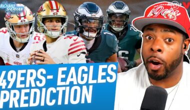 49ers vs. Eagles Wild Card Prediction: Purdy vs. Hurts, Shanahan game plan | Richard Sherman NFL