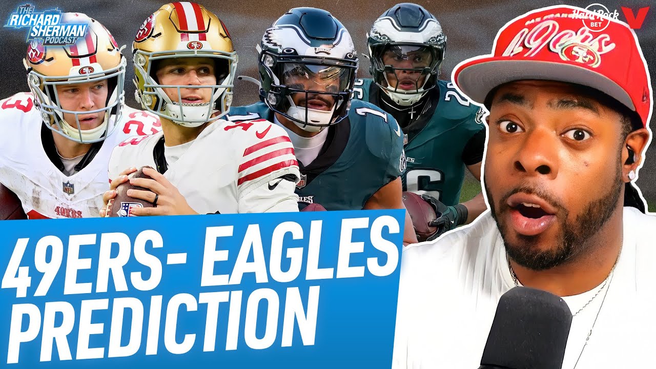 49ers vs. Eagles Wild Card Prediction: Purdy vs. Hurts, Shanahan game plan | Richard Sherman NFL