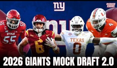 New York Giants Mock Draft 2.0  | Full 7 Round Mock | Updated Draft Order