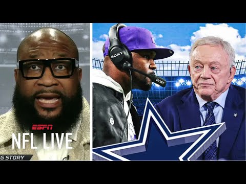 NFL LIVE | Brian Flores to Dallas! - Marcus Spears on Cowboys FIRE DC Matt Eberflus after one season