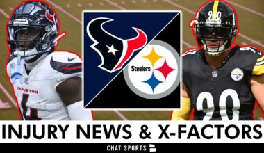 Steelers vs. Texans Wild Card Game: T.J. Watt’s Health A HUGE Factor + Kamari Lassiter An X-Factor