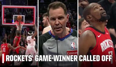 FINAL MINUTE of Rockets-Trail Blazers ⌛ Rockets' game-winner CALLED OFF at the buzzer | NBA on ESPN