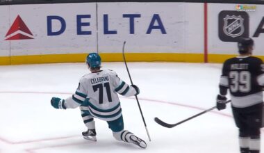 Late game BRILLIANCE! Celebrini SHINES in Hollywood!