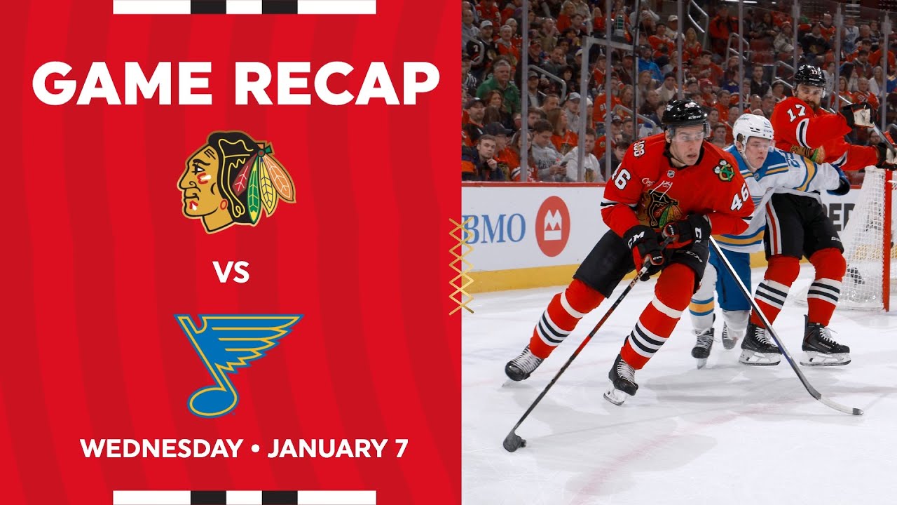 Blackhawks vs. Blues Game Highlights | 1.7.26
