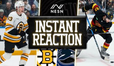 INSTANT REACTION: Bruins Secure 3-2 OT Victory Over Canucks