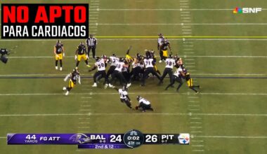 Final de Locos en Steelers vs Ravens