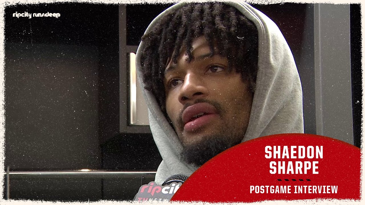 Shaedon Sharpe Postgame Media Availability | vs Houston Rockets | January 7th, 2025