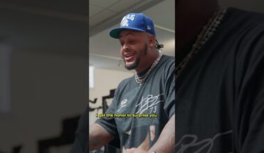 Dion Dawkins surprises Robert Madrid, who runs an Elite @nflflag4 League, with Super Bowl tickets!