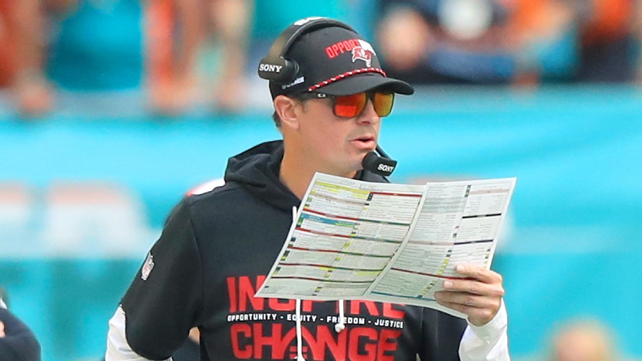 Sources: Buccaneers fire OC Josh Grizzard, QB coach Thad Lewis