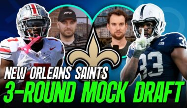 New Orleans Saints 3 Round Mock Draft | PFF