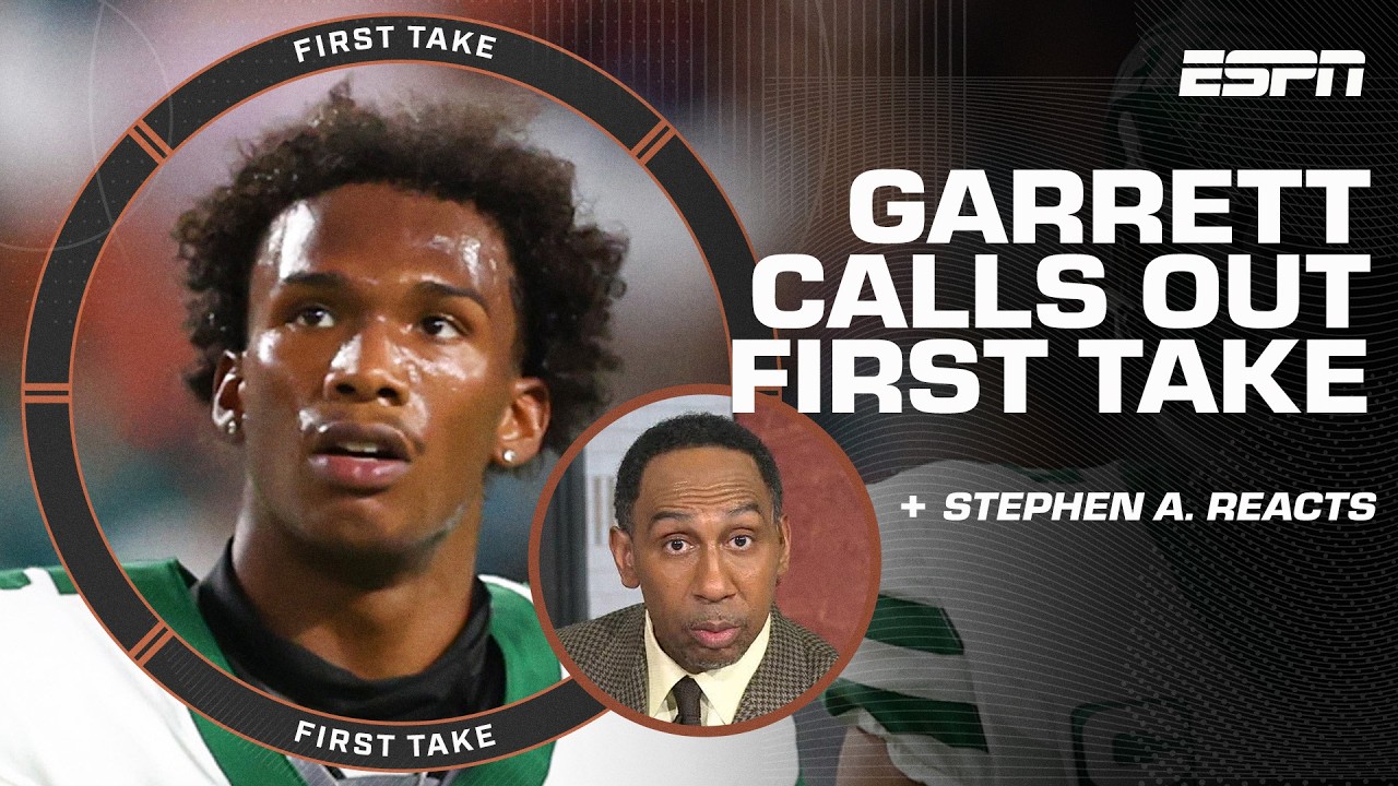 Stephen A. responds to Garrett Wilson's tweet 🗣️ ‘Organizationally you’re TRASH!’ | First Take