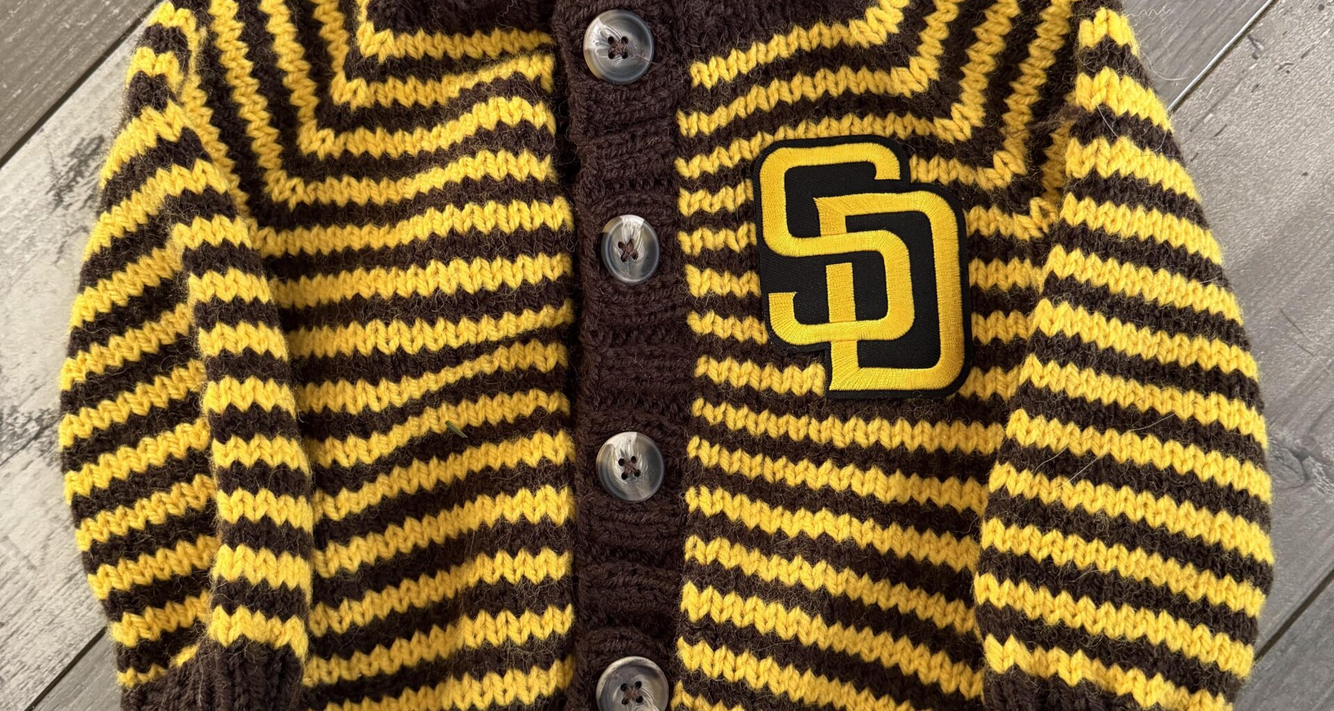 Handmade baby gift from Giants friend